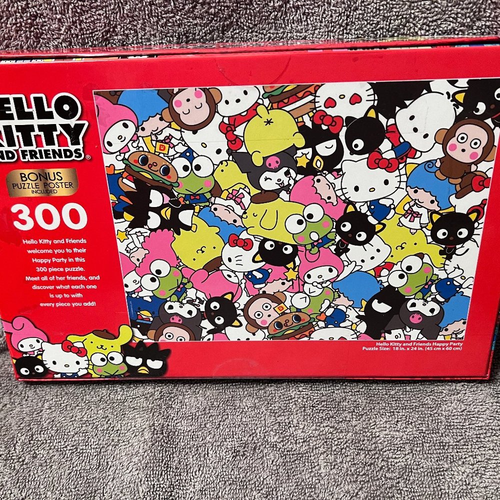 HELLO KITTY 🐱 and Friends "HAPPY PARTY" 300 piece Puzzle🧩 - Sanrio Sealed -🆕